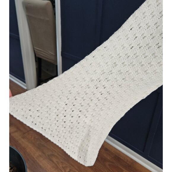 In the Style Cream Sweater Eyelet Wrap Mini Dress sz 6 New - Picture 6 of 7